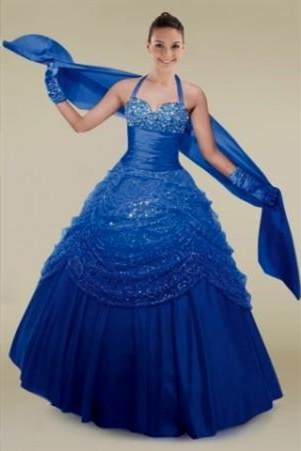 quinceanera dresses royal blue and gold 2018/2019
