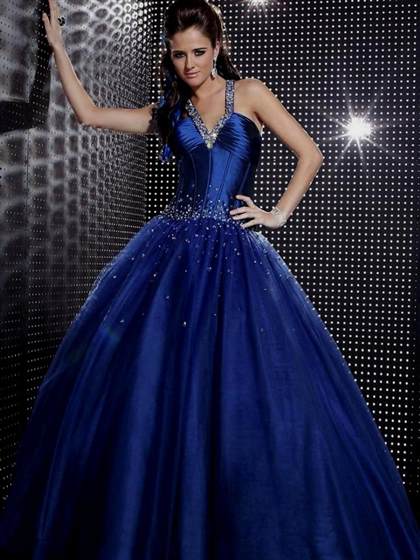 quinceanera dresses royal blue and gold 2018/2019