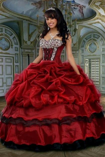 quinceanera dresses royal red 2018-2019