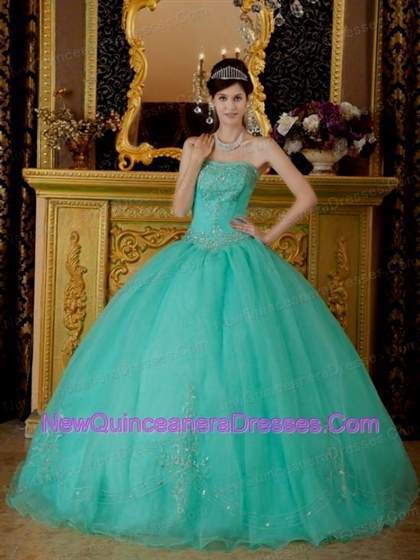 quinceanera dresses turquoise and silver 2018/2019