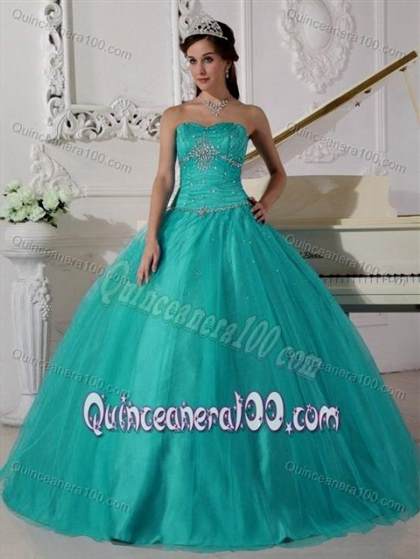 quinceanera dresses turquoise and silver 2018/2019