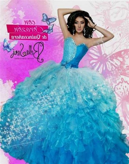 quinceanera dresses turquoise and white 2018/2019