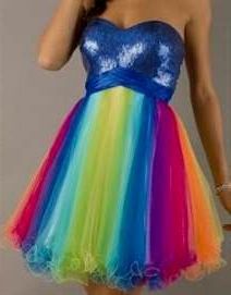 rainbow prom dresses 2018/2019