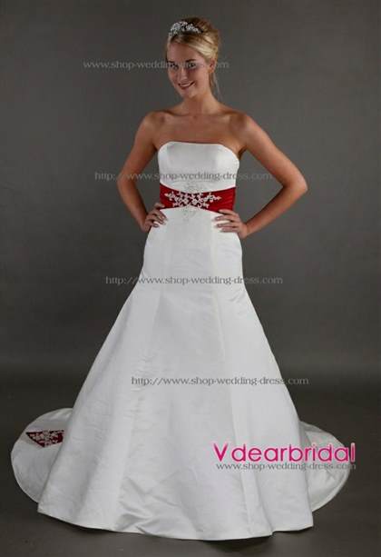 red accent wedding dress 2018/2019