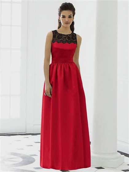 red and black lace bridesmaid dresses 2018/2019