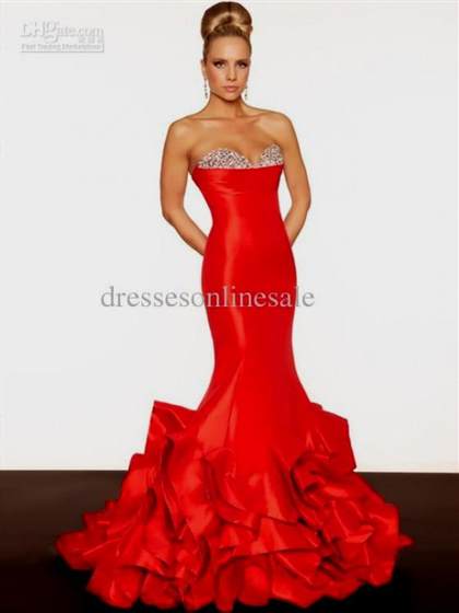 red and black mermaid dresses 2018/2019