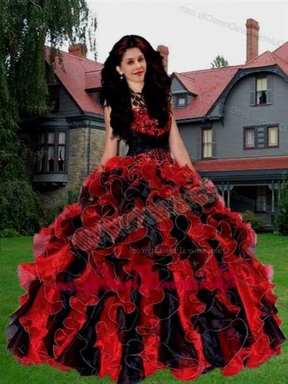 red and black quinceanera dresses 2018/2019