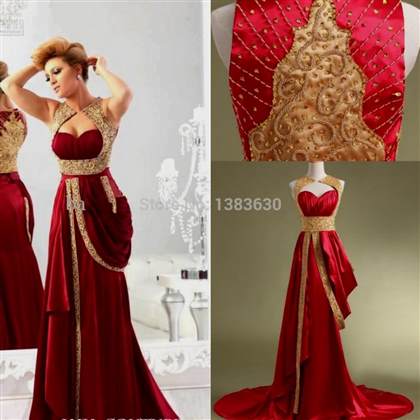 red and gold prom dresses 2018/2019