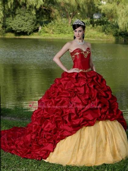 red and gold sweet 16 dresses 2018/2019