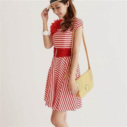 red and white summer dress 2018/2019