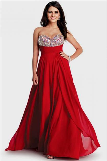 red flowy prom dresses 2018/2019