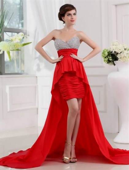 red high low prom dresses 2018/2019