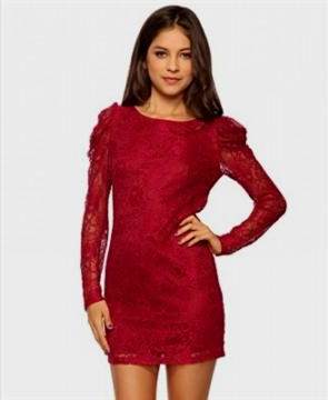 red lace party dress 2018-2019