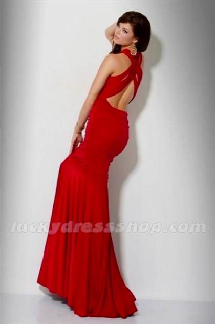 red mermaid dress with straps 2018/2019