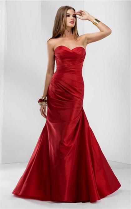 red mermaid dress with straps 2018/2019