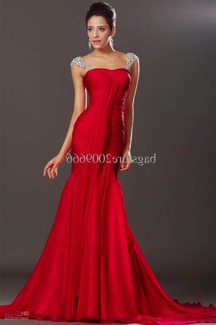 red prom dresses with sleeves 2018/2019