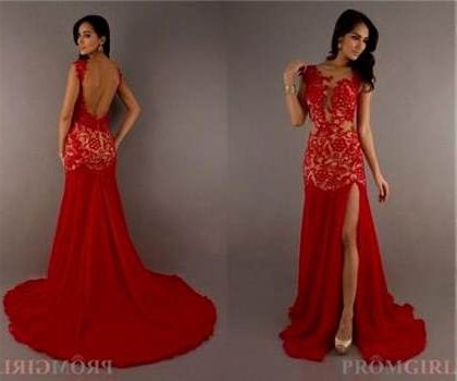 red prom dresses with sleeves 2018/2019