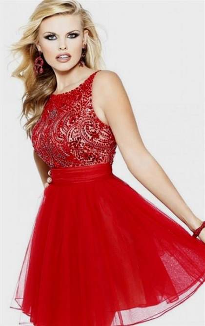 red short prom dresses 2018-2019