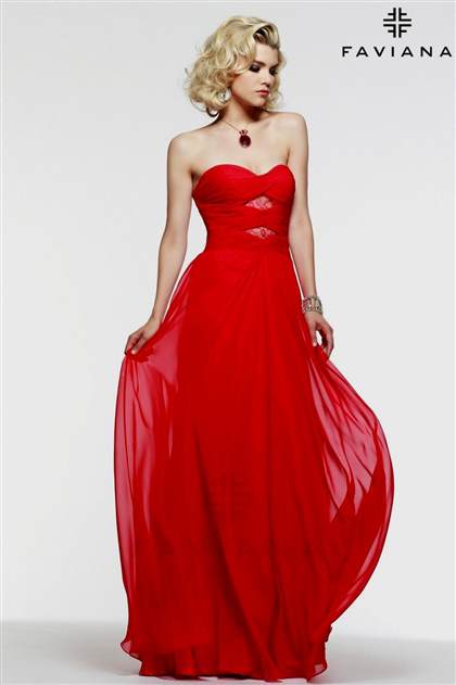 red strapless prom dress 2018/2019