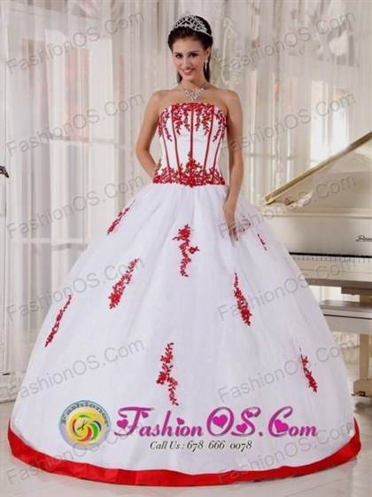 red top and white bottom quinceanera dresses 2018/2019