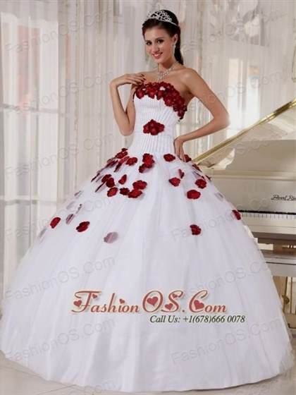 red top and white bottom quinceanera dresses 2018/2019