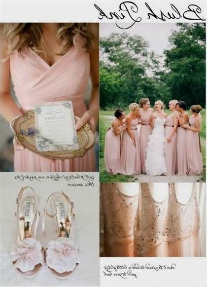 rose gold sequin bridesmaid dresses 2018-2019