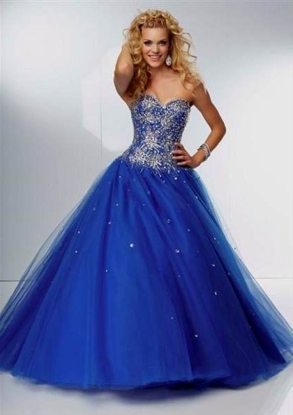 royal blue ball gown prom dresses 2018/2019