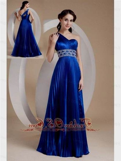 royal blue prom dresses one shoulder 2018/2019