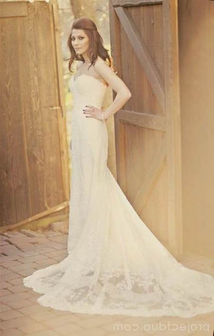 rustic country lace wedding dresses 2018-2019