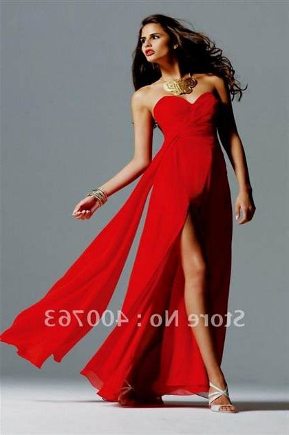 sexy red prom dresses 2018-2019