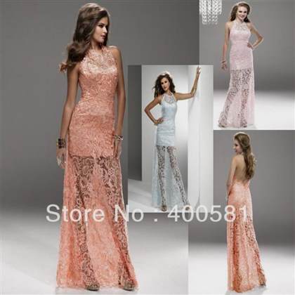 sheer lace prom dresses 2018-2019