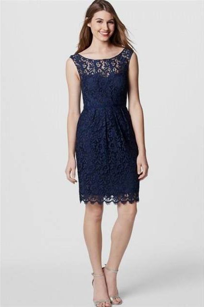 short blue lace dress 2018-2019