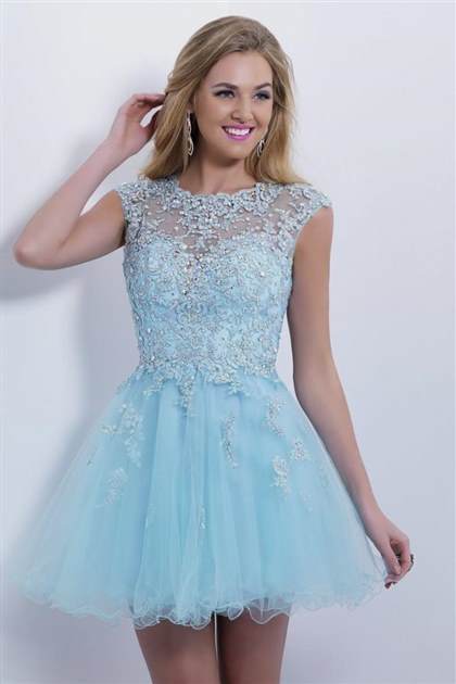 short light blue prom dresses 2018-2019