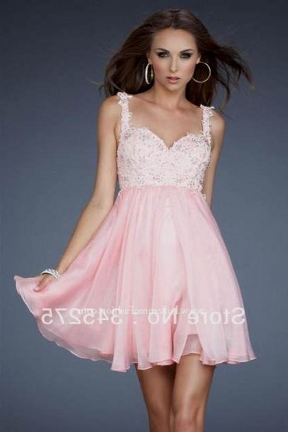 short light pink prom dresses 2018-2019