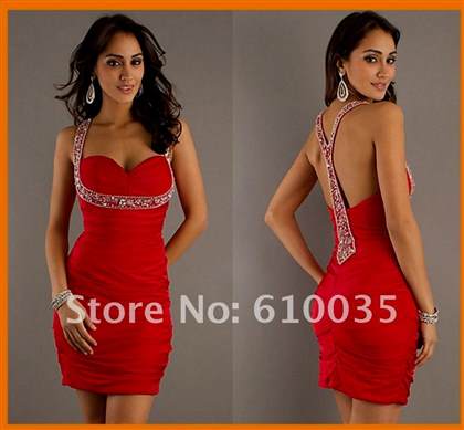 short sexy red dress 2018/2019