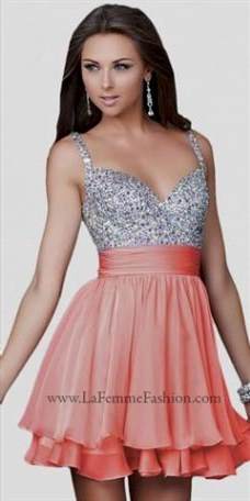 short sparkly pink prom dresses 2018-2019