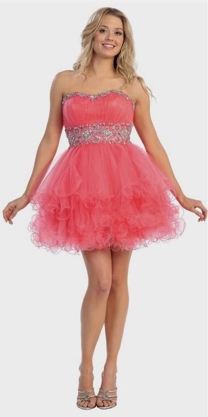 short sparkly pink prom dresses 2018-2019