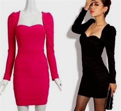 short tight party dresses with sleeves 2018/2019