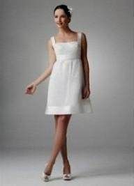 short white dresses with thick straps 2018/2019