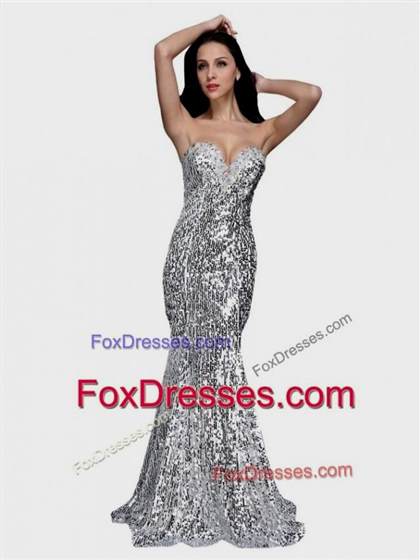 silver sequin mermaid prom dress 2018/2019