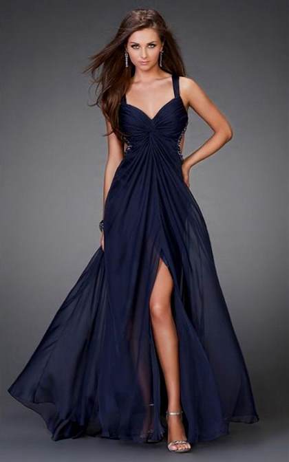simple long prom dresses with straps 2018-2019