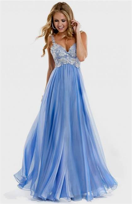 simple long prom dresses with straps 2018-2019