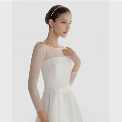 simple wedding dresses with sleeves 2018/2019