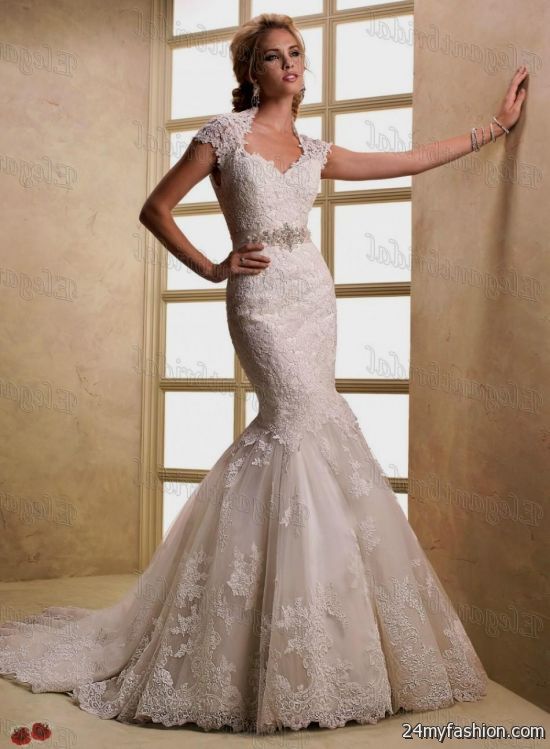 spanish lace wedding dress 2018-2019