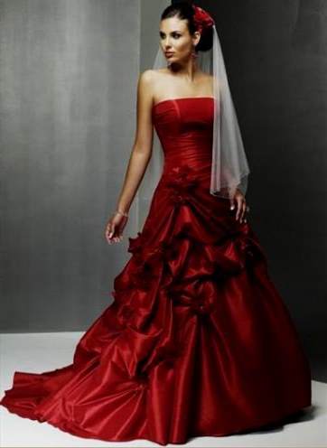 spanish wedding dresses with red 2018/2019