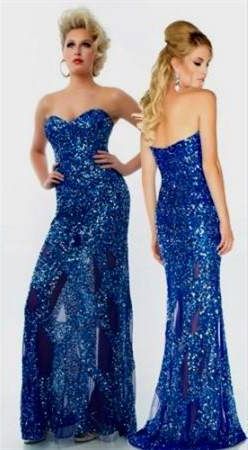 sparkly royal blue prom dresses 2018/2019