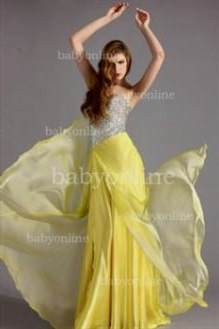 sparkly yellow prom dresses 2018/2019