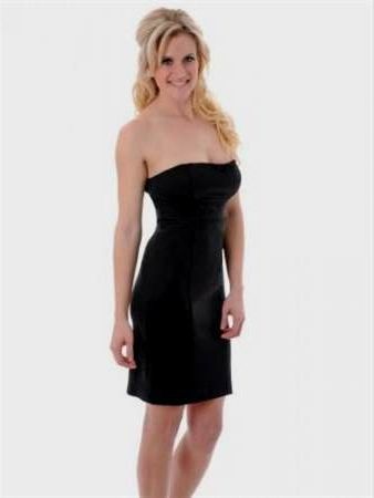 strapless black fitted dress 2018/2019