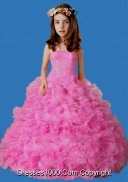 strapless dresses for little girls 2018/2019