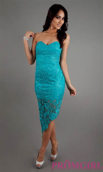 strapless lace cocktail dresses 2018/2019